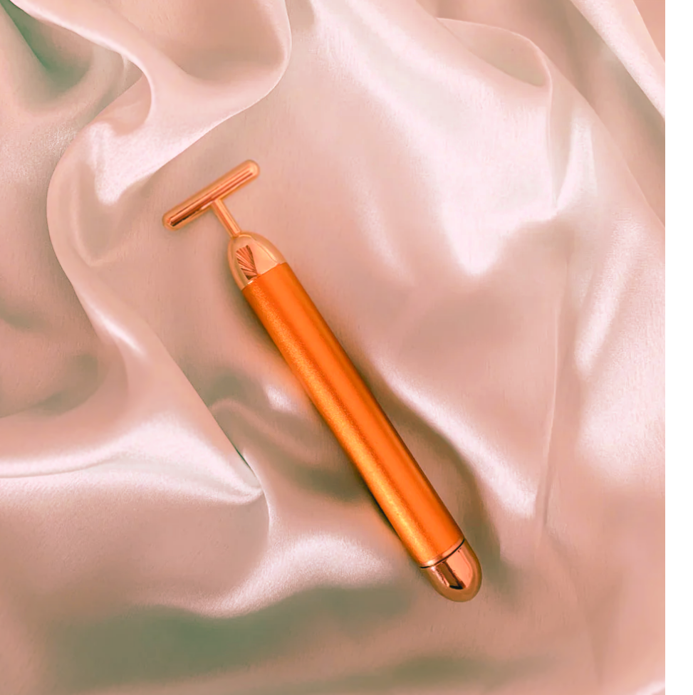 24K Gold Energy Beauty Bar- Electric Facial Massage Roller
