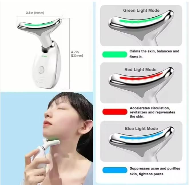 Neck & Face Tightening Device – Wrinkle Removal & Skin Lifting Massager