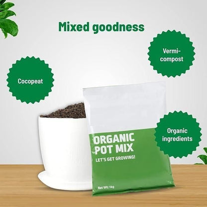 🌱 GreenGrow Premium Organic Pot Mix (500gm)