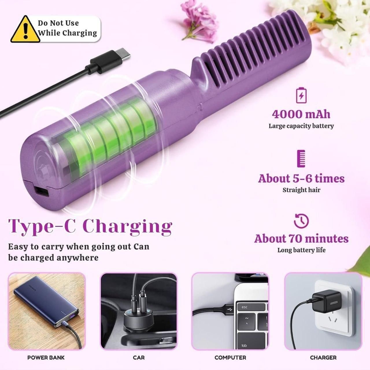 Portable Mini Hair Straightener– Style On-the-Go