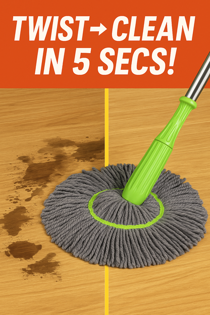 Self-twisting Water Rotating Mop