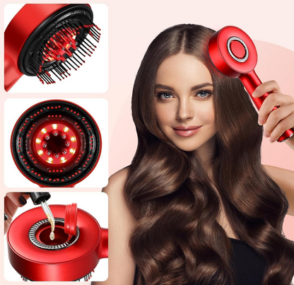 Electric Head & Scalp Massager Brush with Oil Applicator – Relax, Stimulate & Shine