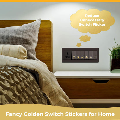 Aurelia 16k Gold Finish Switch Stickers (Set of 100 )